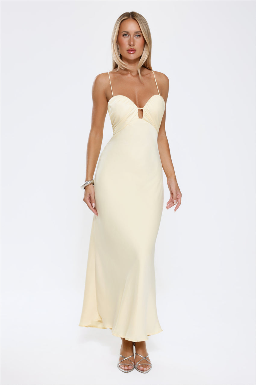 Sunlit Smiles Maxi Dress Yellow