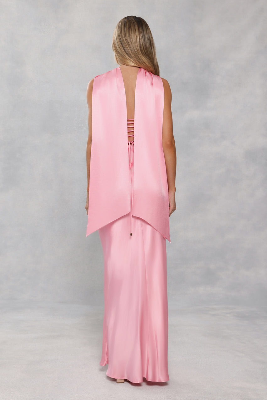 Satin Neck Scarf Candy Pink