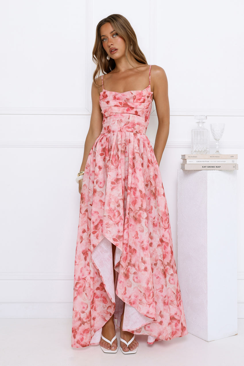 Thoughts For You Midi Dress Pink