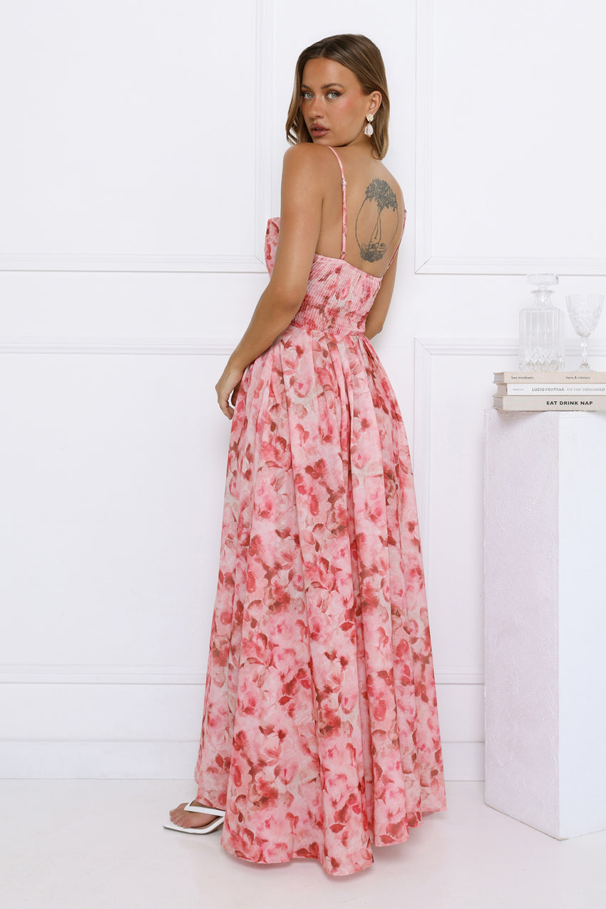 Thoughts For You Midi Dress Pink
