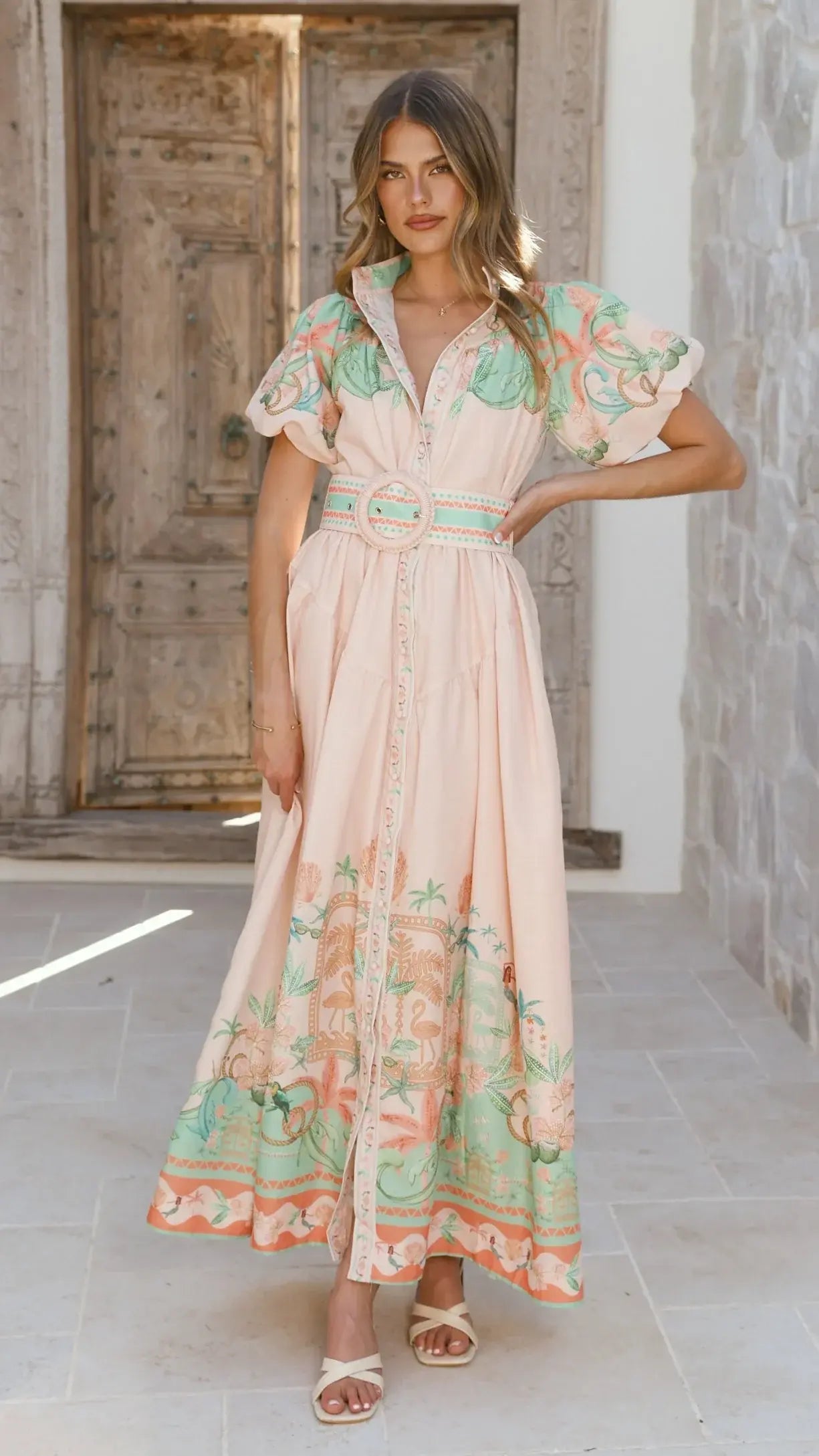Natasha Maxi Dress - Aurora Print