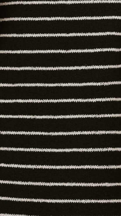 Robin Off Shoulder Mini Dress - Black/White Stripe