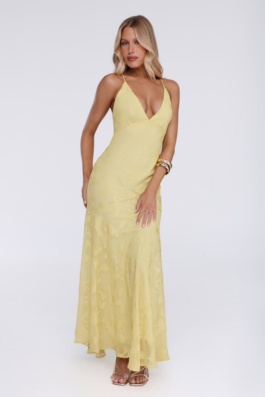 Soft Life Club Maxi Dress Yellow