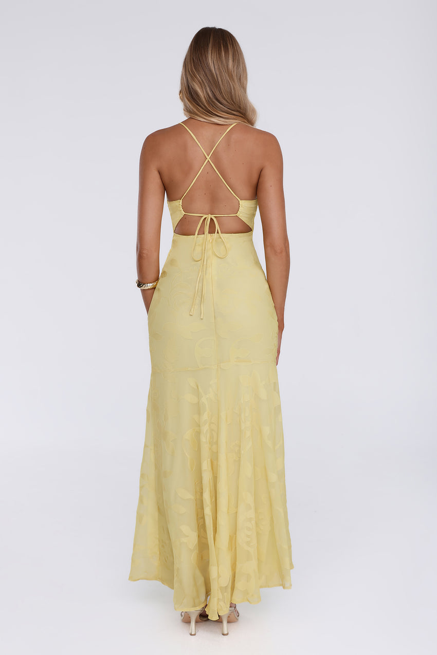 Soft Life Club Maxi Dress Yellow