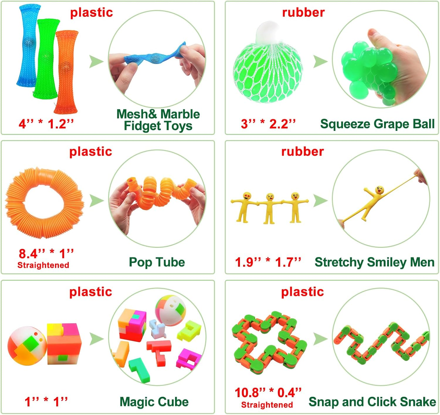 Fidget Toy Set, 35 Pcs Sensory Toy for ADD, OCD, Autistic Children, Adults, Anxiety Autism to Stress Relief and Anti Anxiety with Motion Timer, Perfect for Classroom Reward with Gift Box