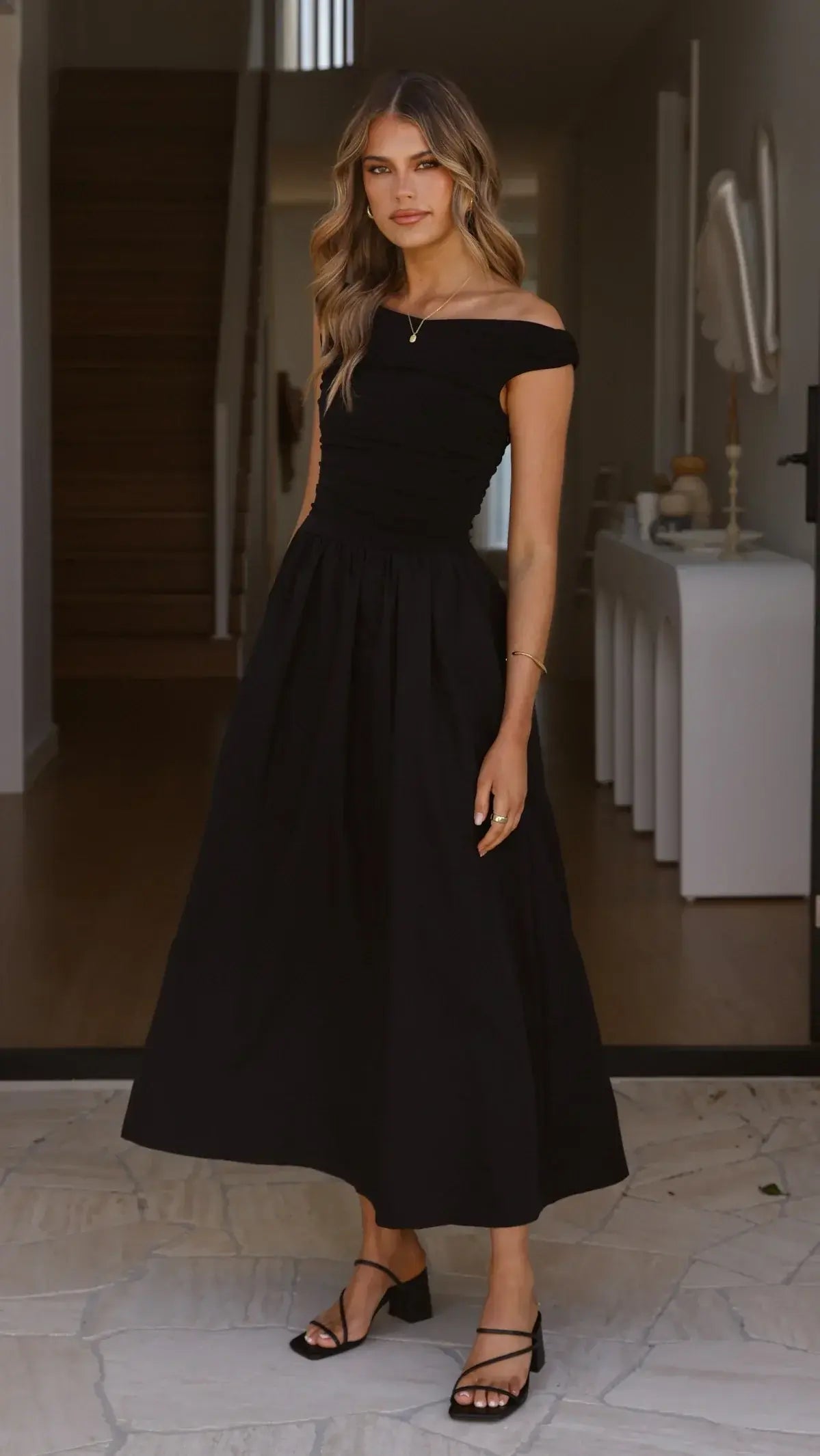 Immy Midi Dress - Black
