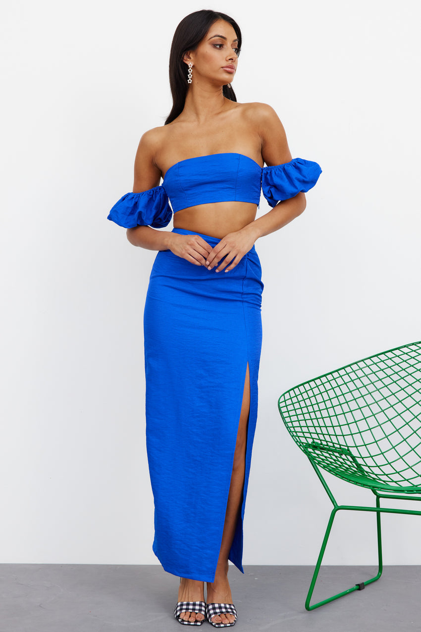 My Love Dive Crop Blue