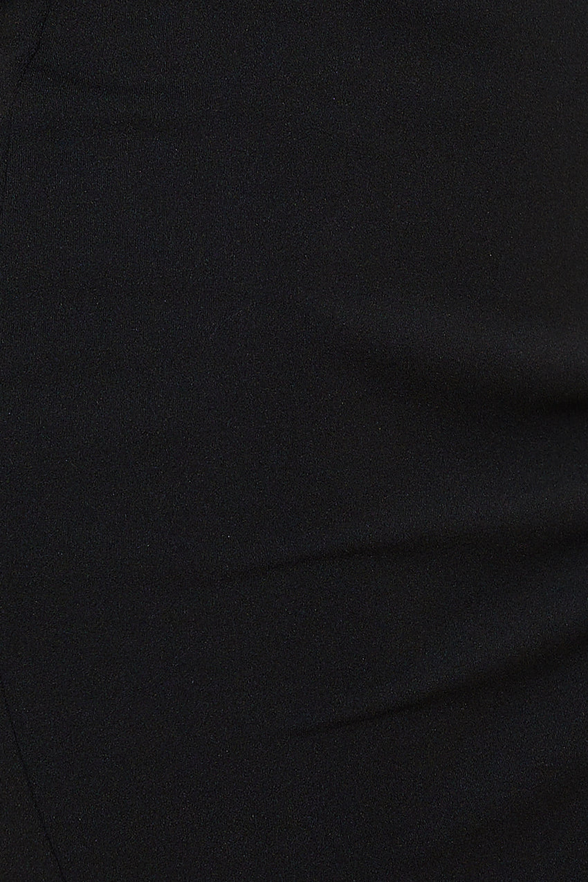 Sparkle On The Side Mini Dress Black