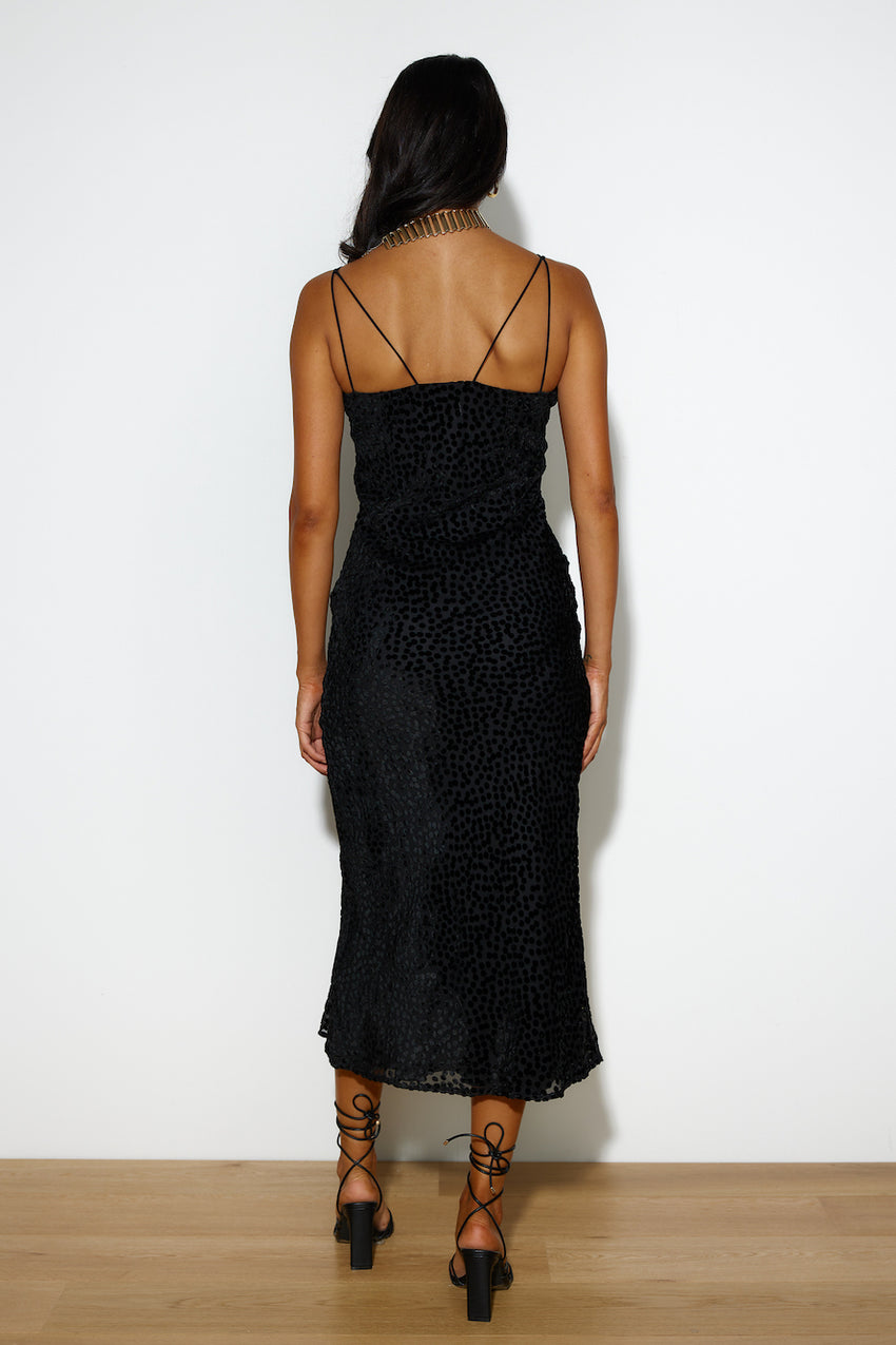 Textured Feels Maxi Dress Black