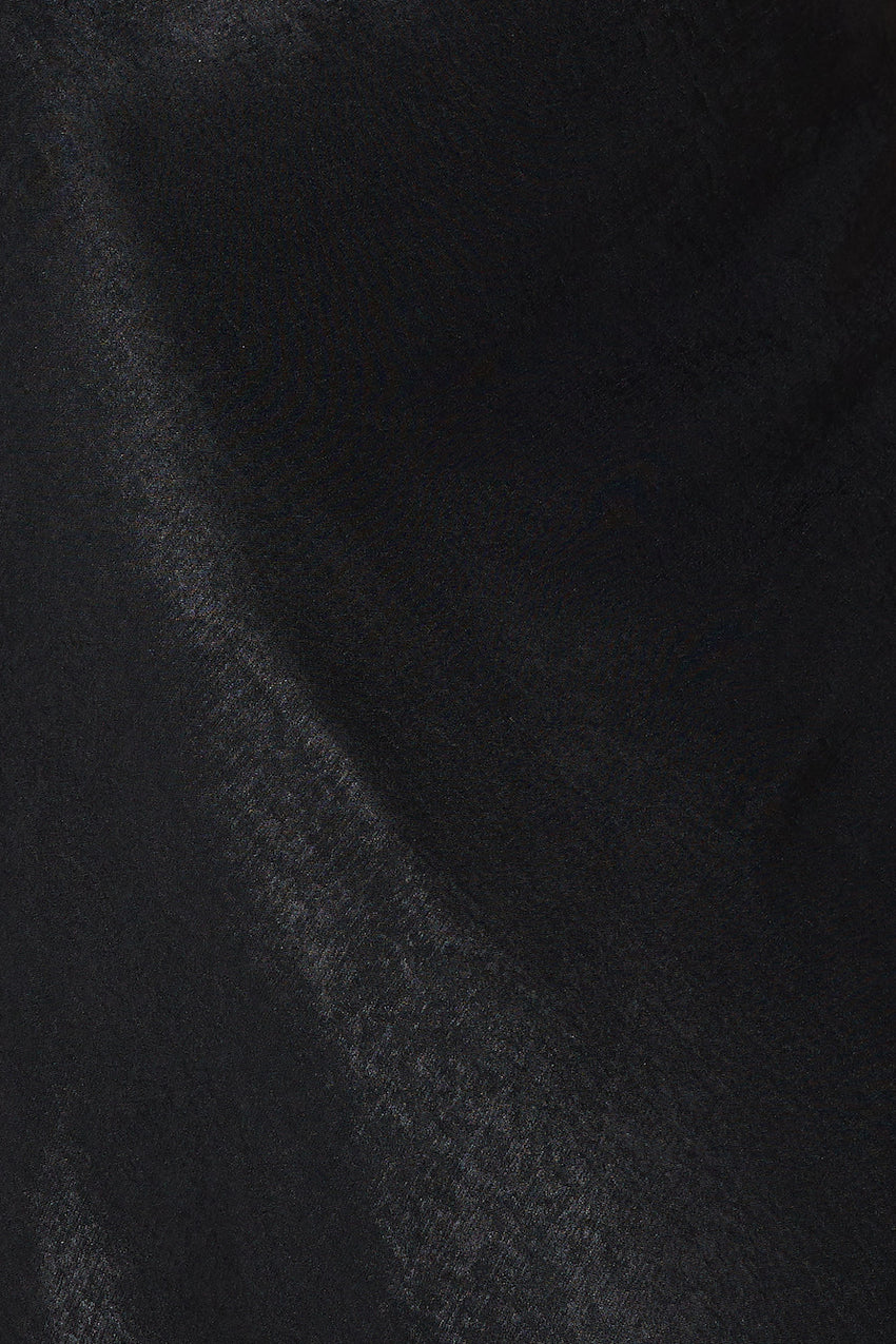Magic In Her Vibe Satin Maxi Dress Black