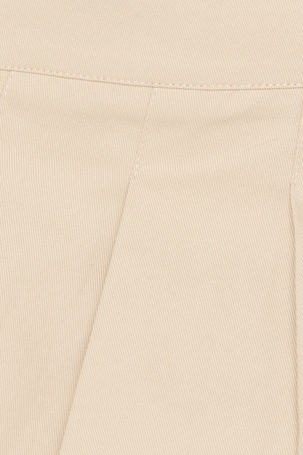 Midnight Delight Mid Waisted Denim Mini Skirt Beige
