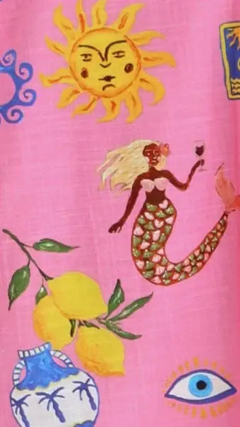 Connie Maxi Dress - Greek Island Print