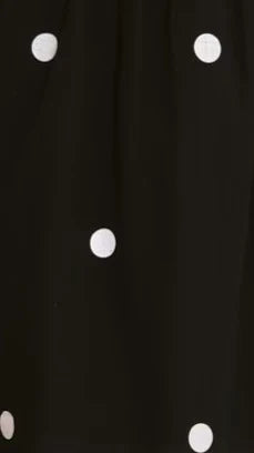 Marissa Mini Dress - Black Polka