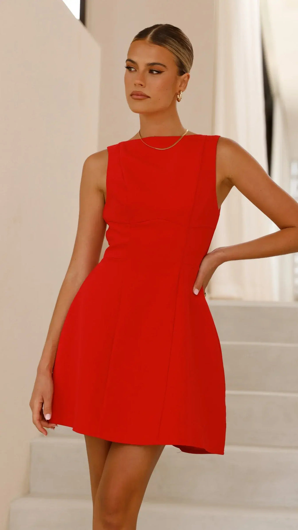 Rafiki Mini Dress - Red