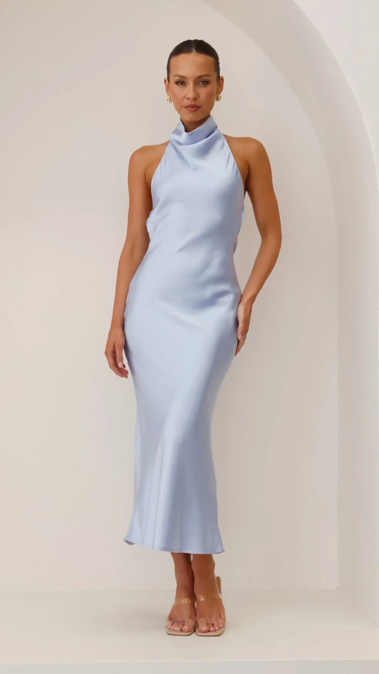 Rina Midi Dress - Blue