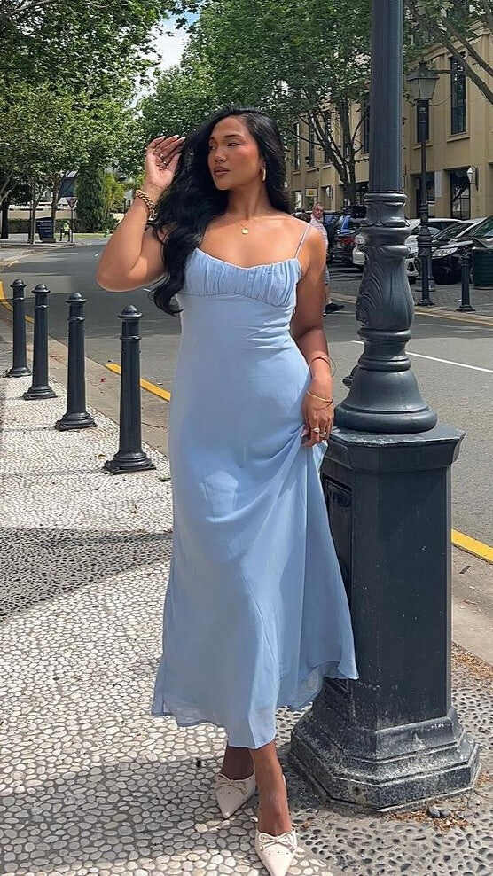 Margie Midi Dress - Blue