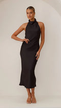 Rina Midi Dress - Black