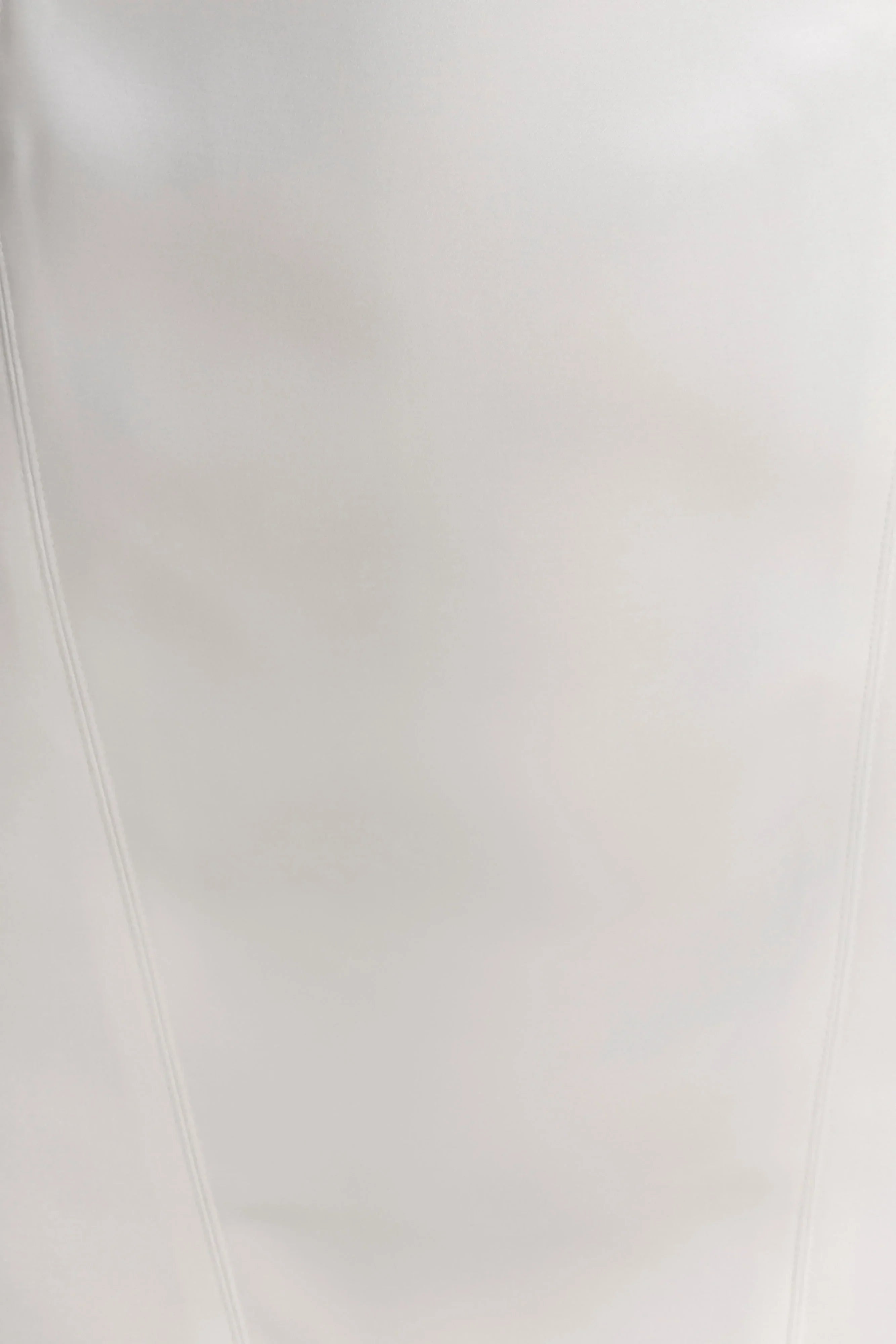 Beth Satin Mini Dress - White