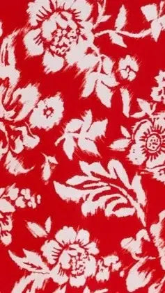 Margie Midi Dress - Red Floral