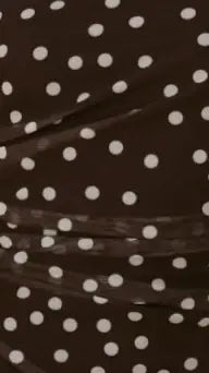 Riko Strapless Maxi Dress - Chocolate Polka