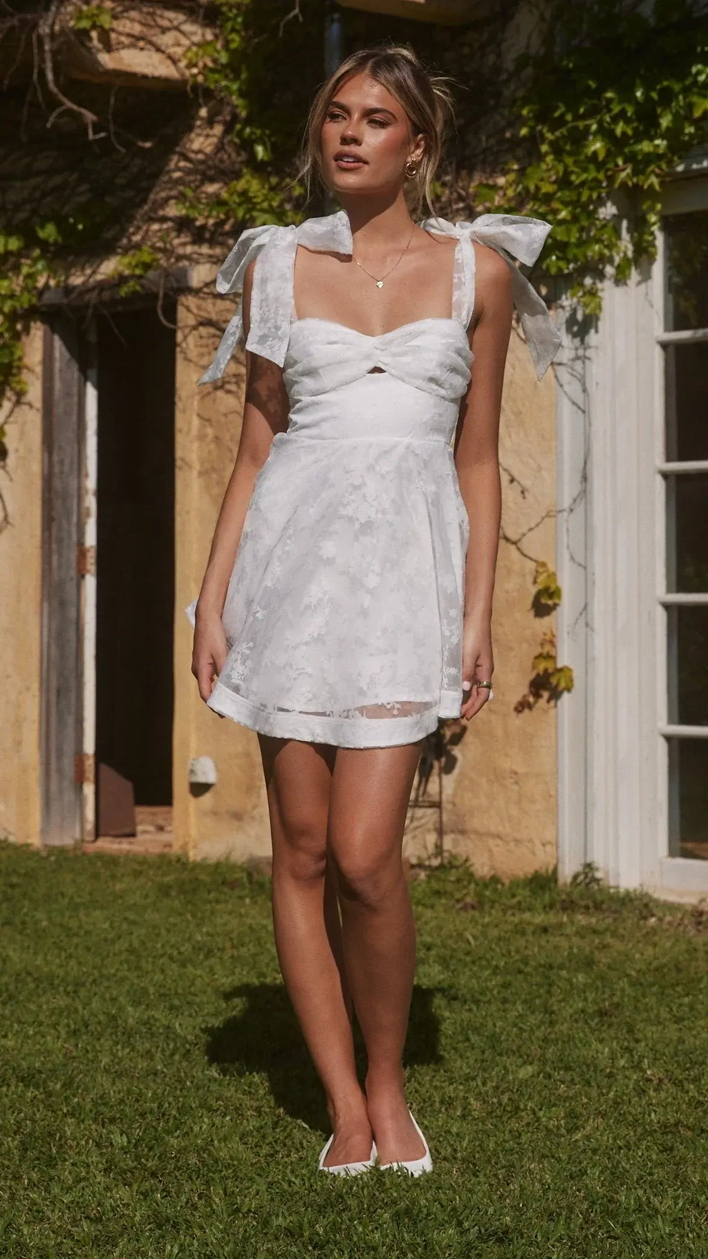 Karis Mini Dress - White