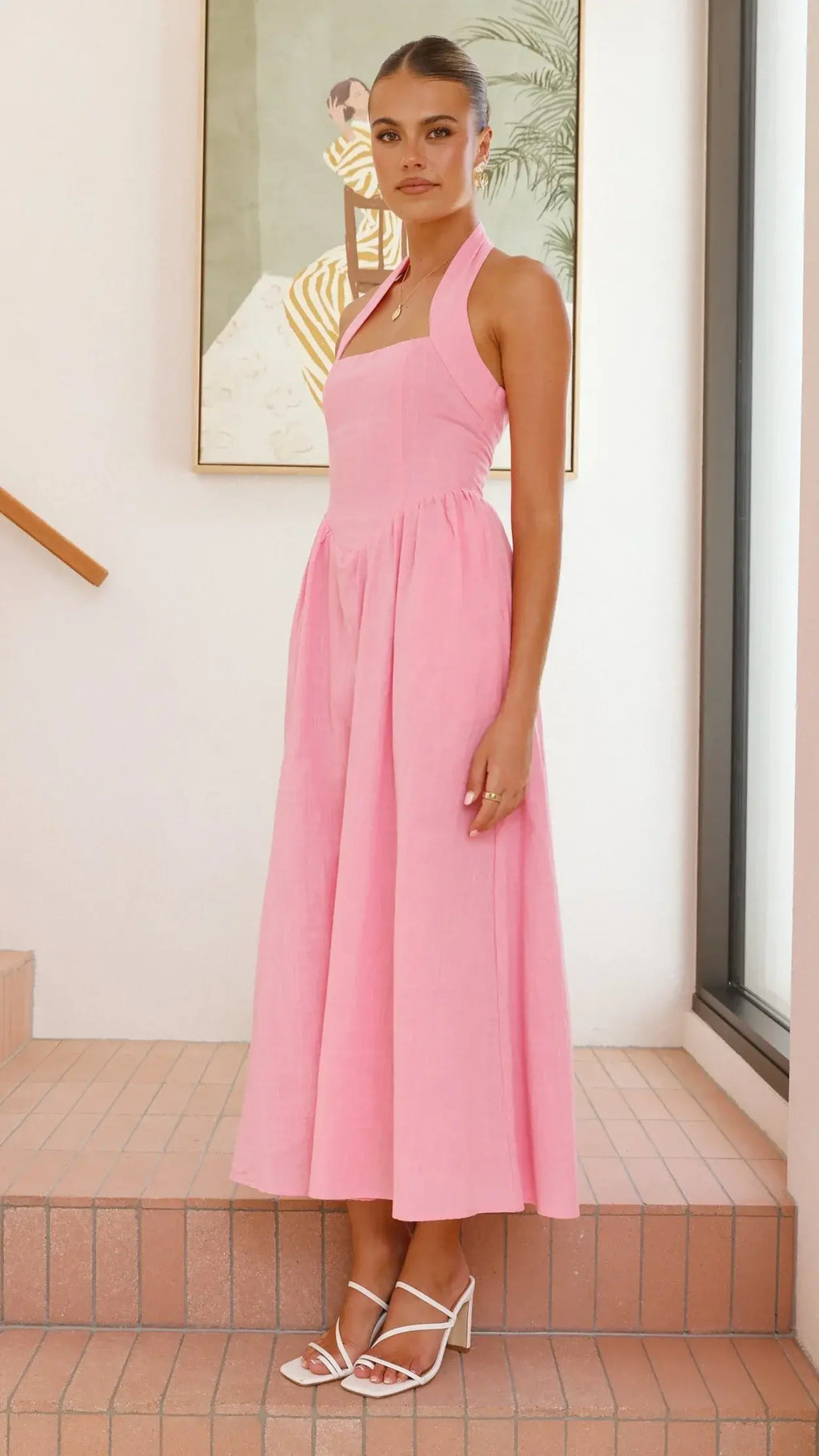 Caden Maxi Dress - Pink