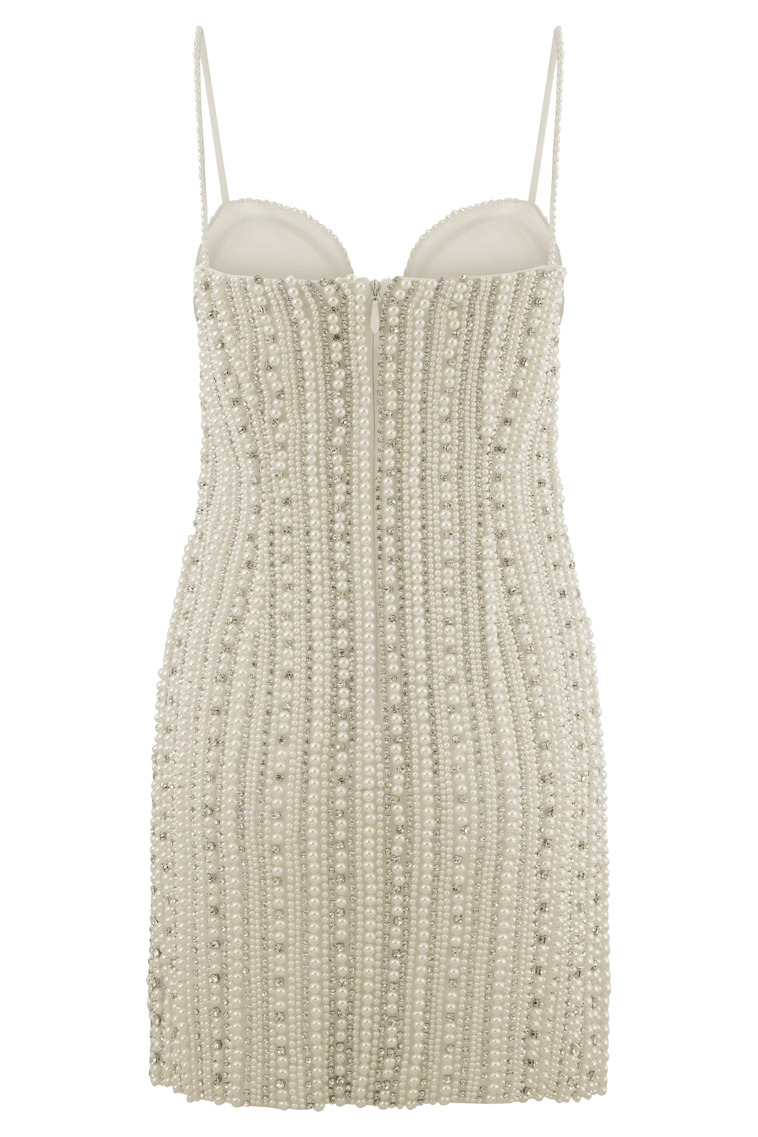 Naveena Embellished Mini Dress - Silver
