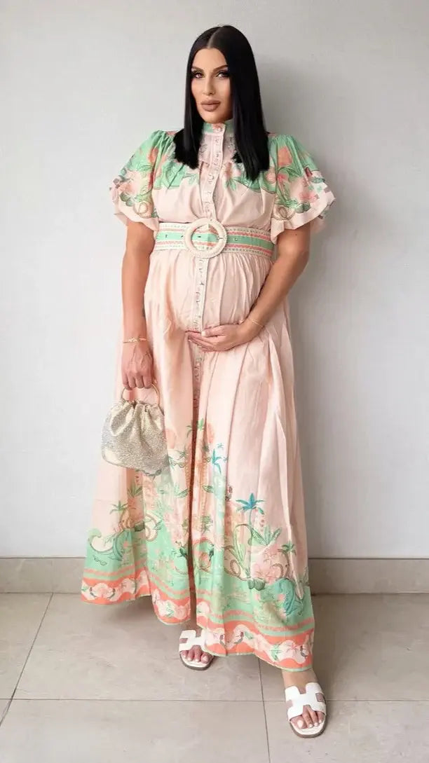 Natasha Maxi Dress - Aurora Print