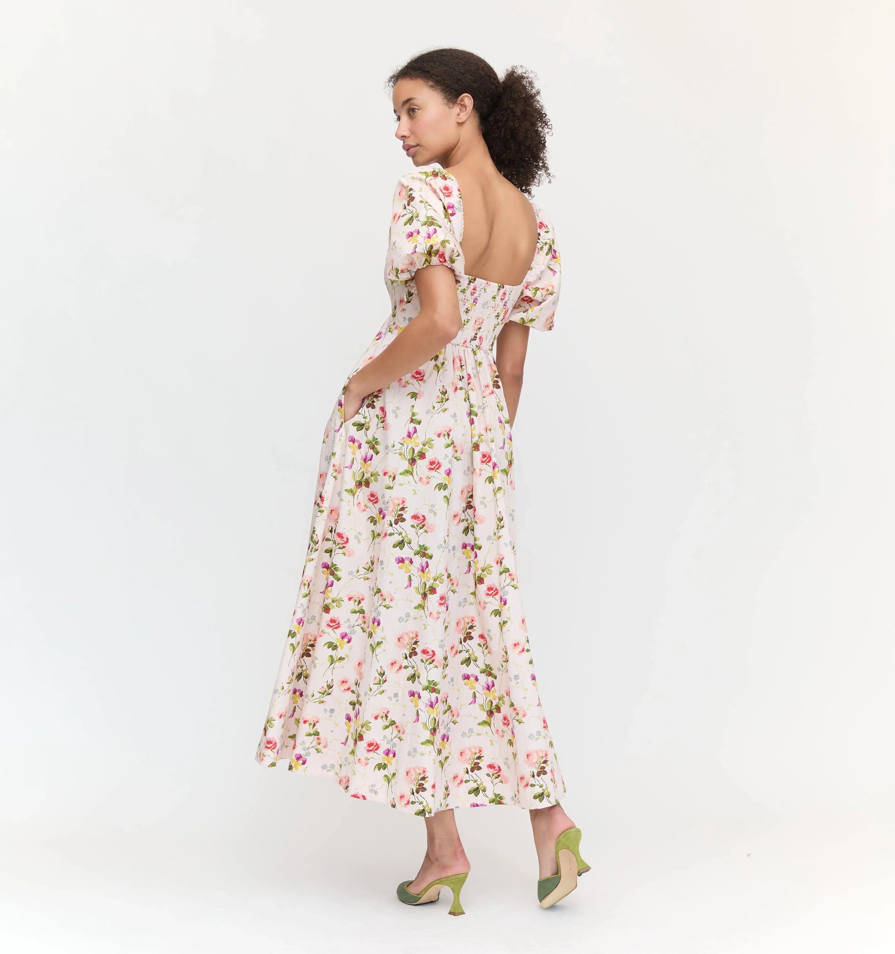 Couturebud The Matilda Dress - Pink Bluebonnet