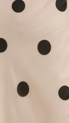 Jianna Maxi Dress - Cream/Black Polka Dot