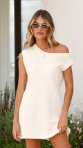 Robin Off Shoulder Mini Dress - Cream