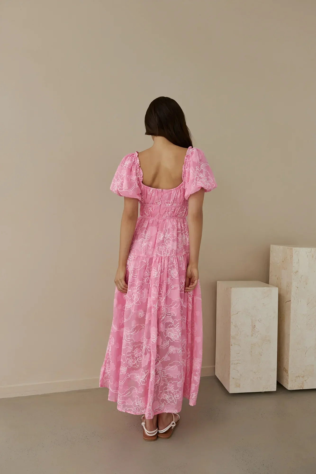 Step By Step Maxi Dress Pink