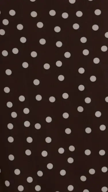 Lilani Maxi Dress - Chocolate/White Polka Dot
