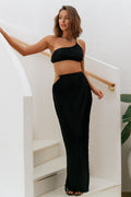 Make Me Feel Maxi Skirt Black