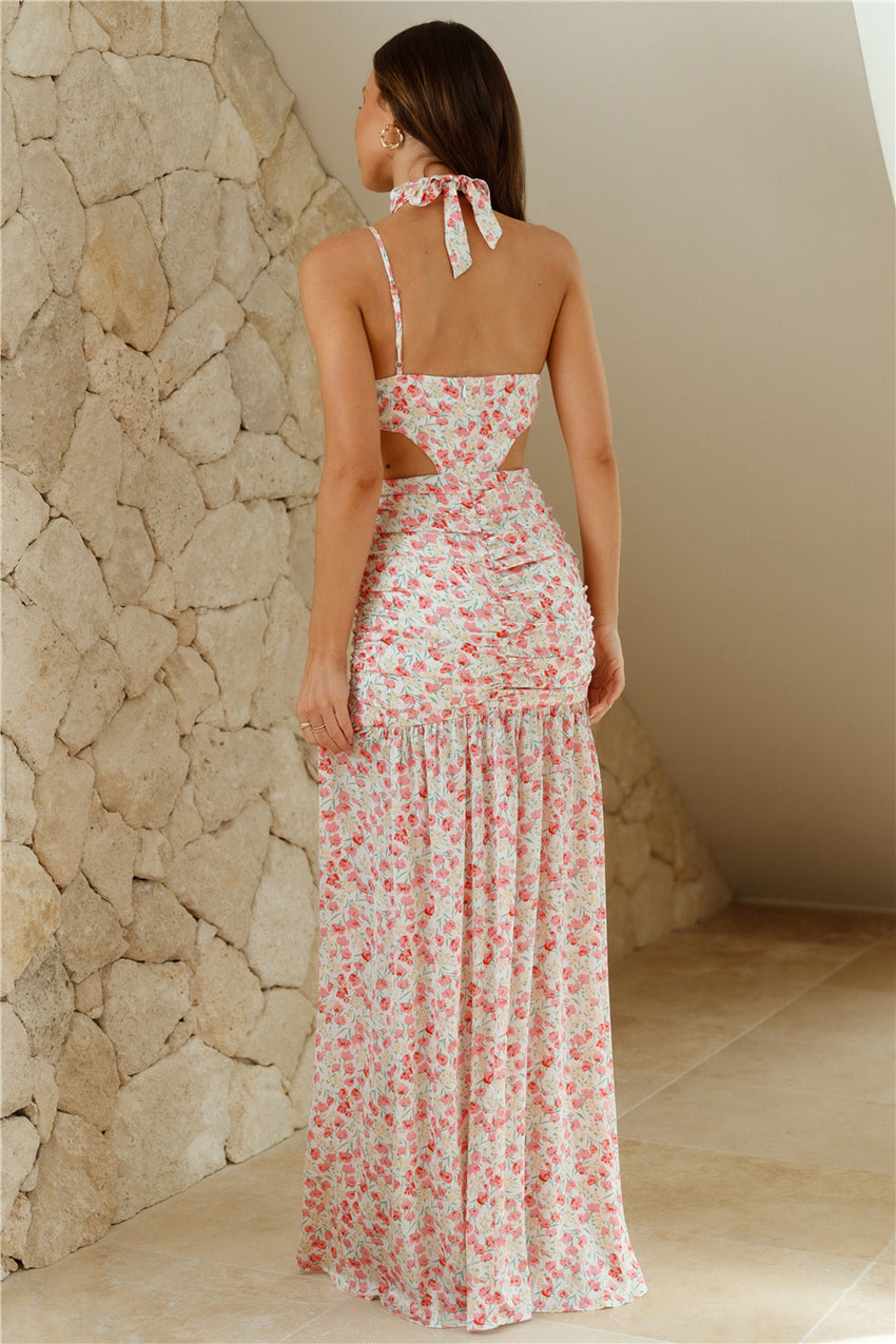 Wildflower Bloom Maxi Dress Pink