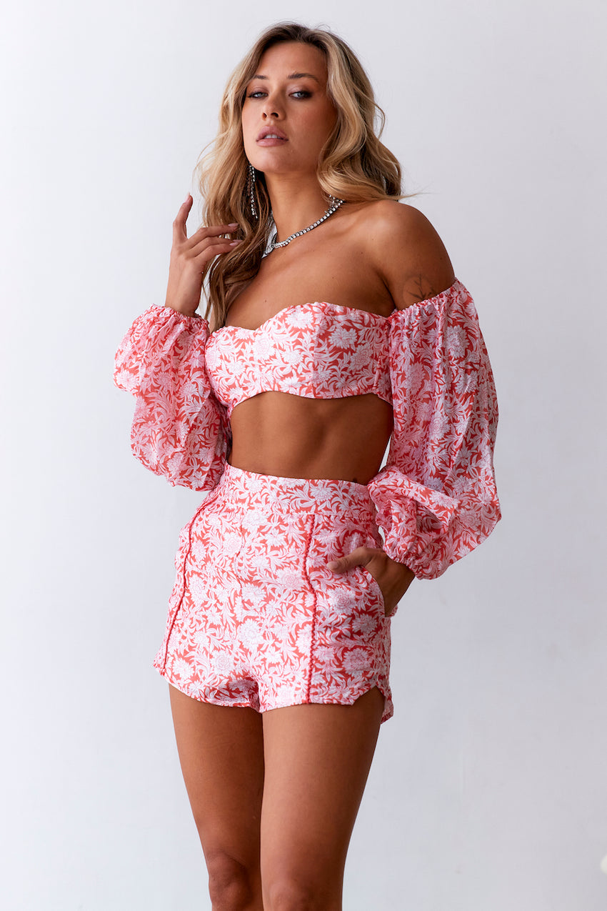 Sweeter Passions Crop Top Red