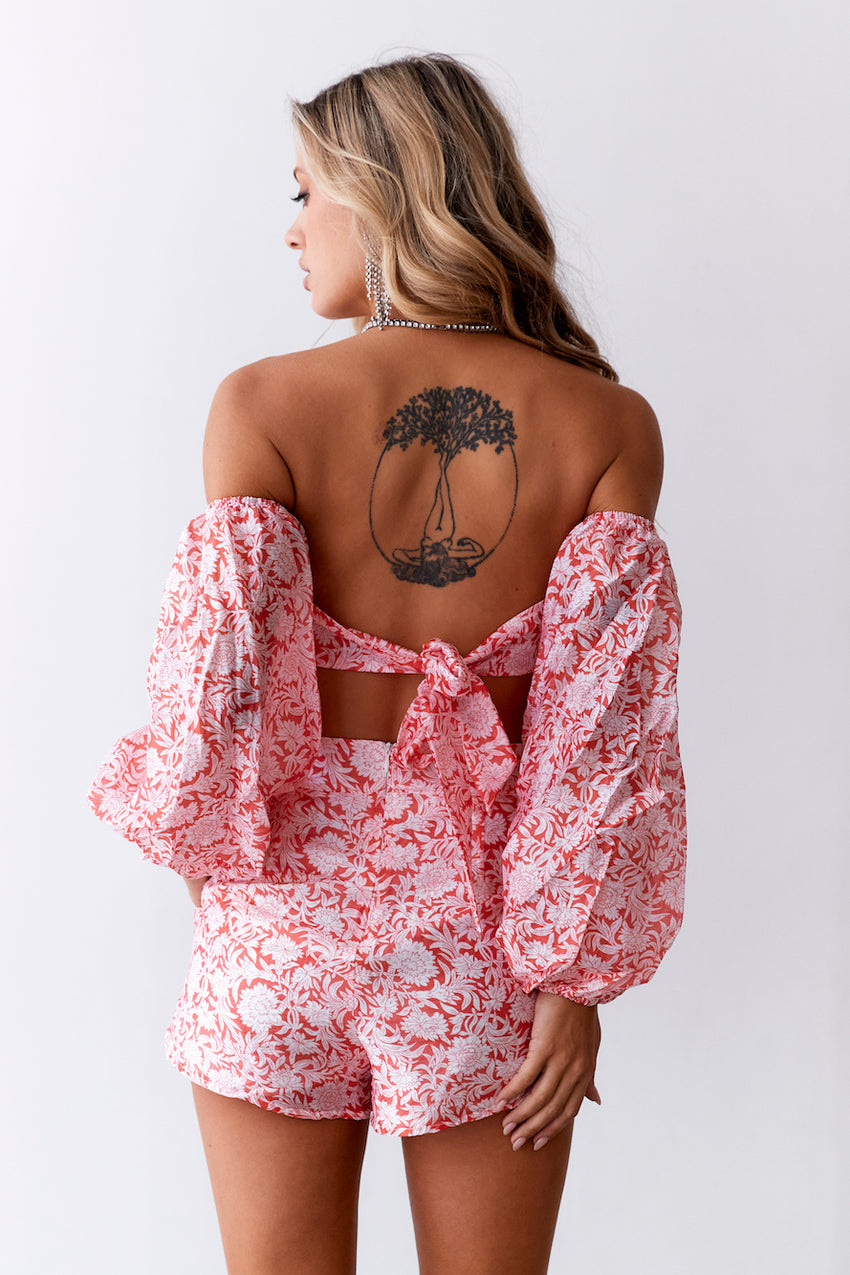 Sweeter Passions Crop Top Red