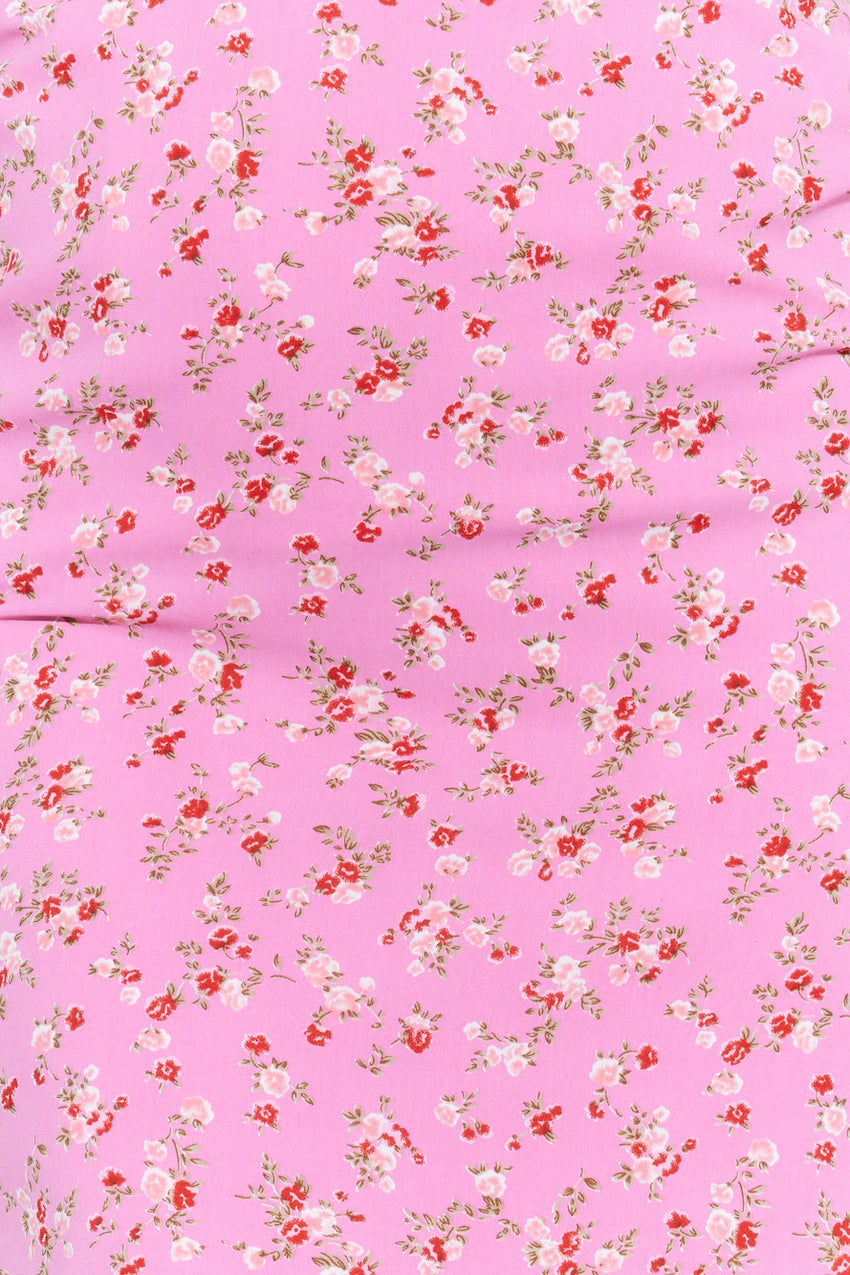 Prettiest Blooms Mini Skirt Pink