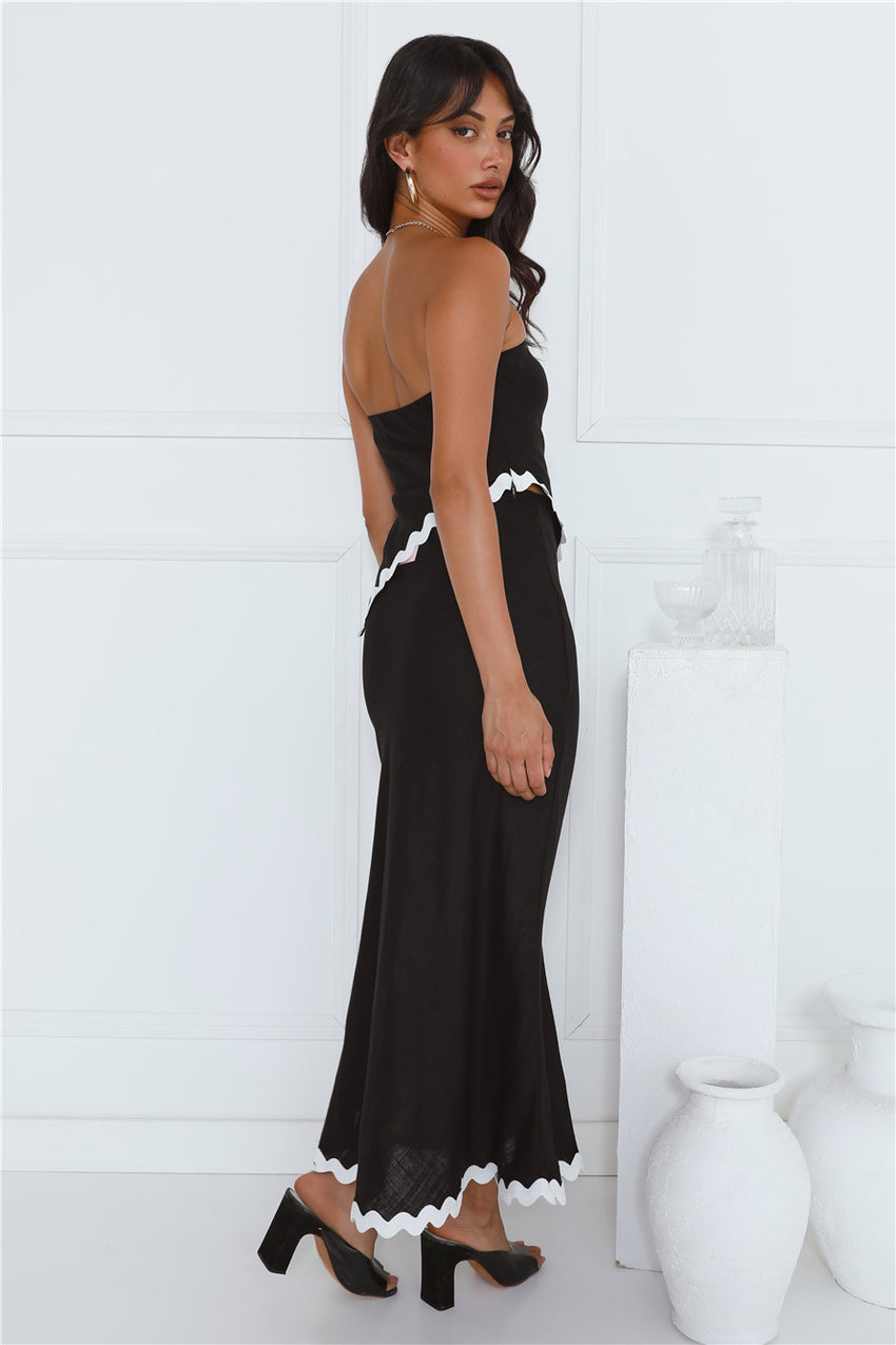 Touch Of Sass Maxi Skirt Black