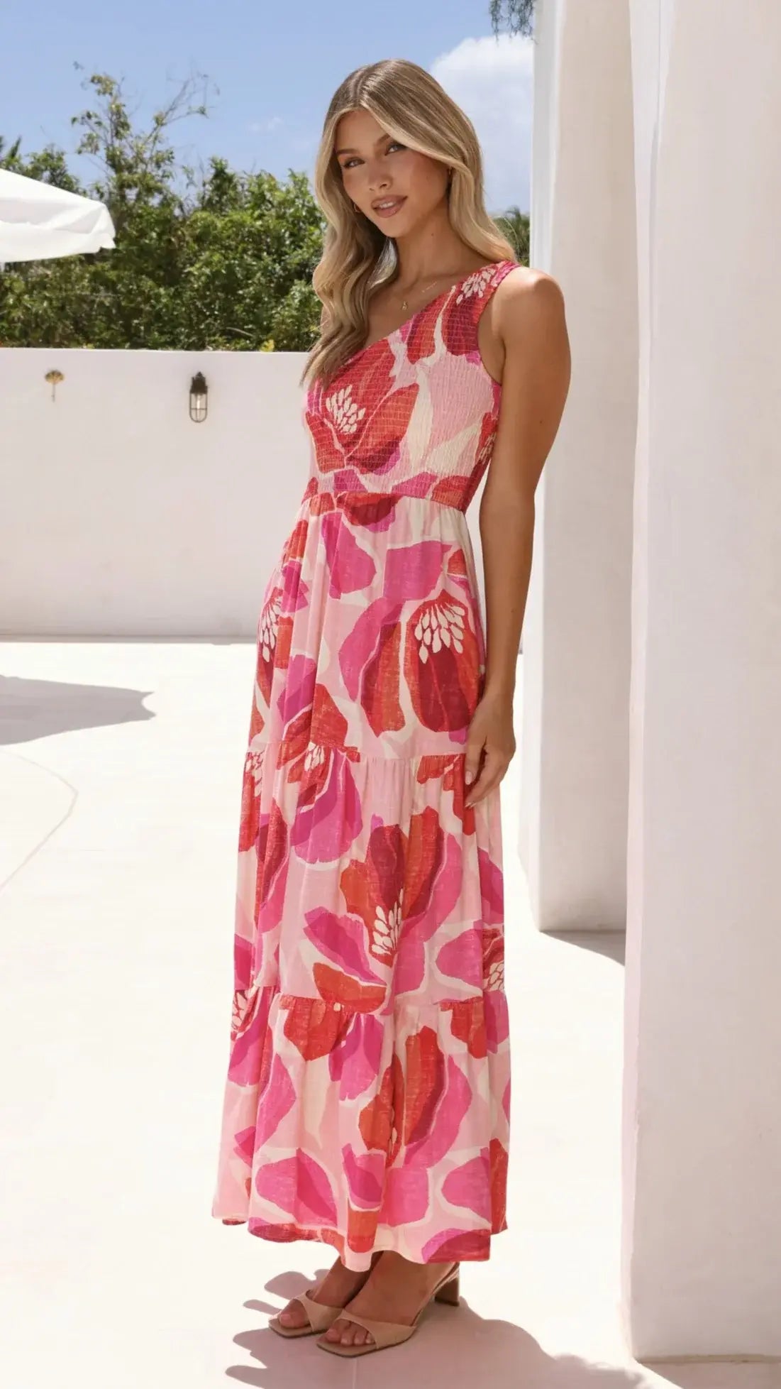 Jaci Midi Dress - Rosalie Print
