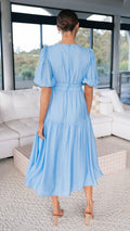 Erin Midi Dress - Blue
