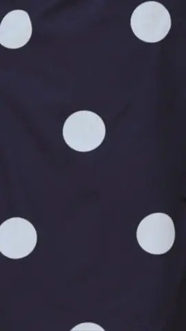 Ebbe Mini Dress - Navy/White Polka