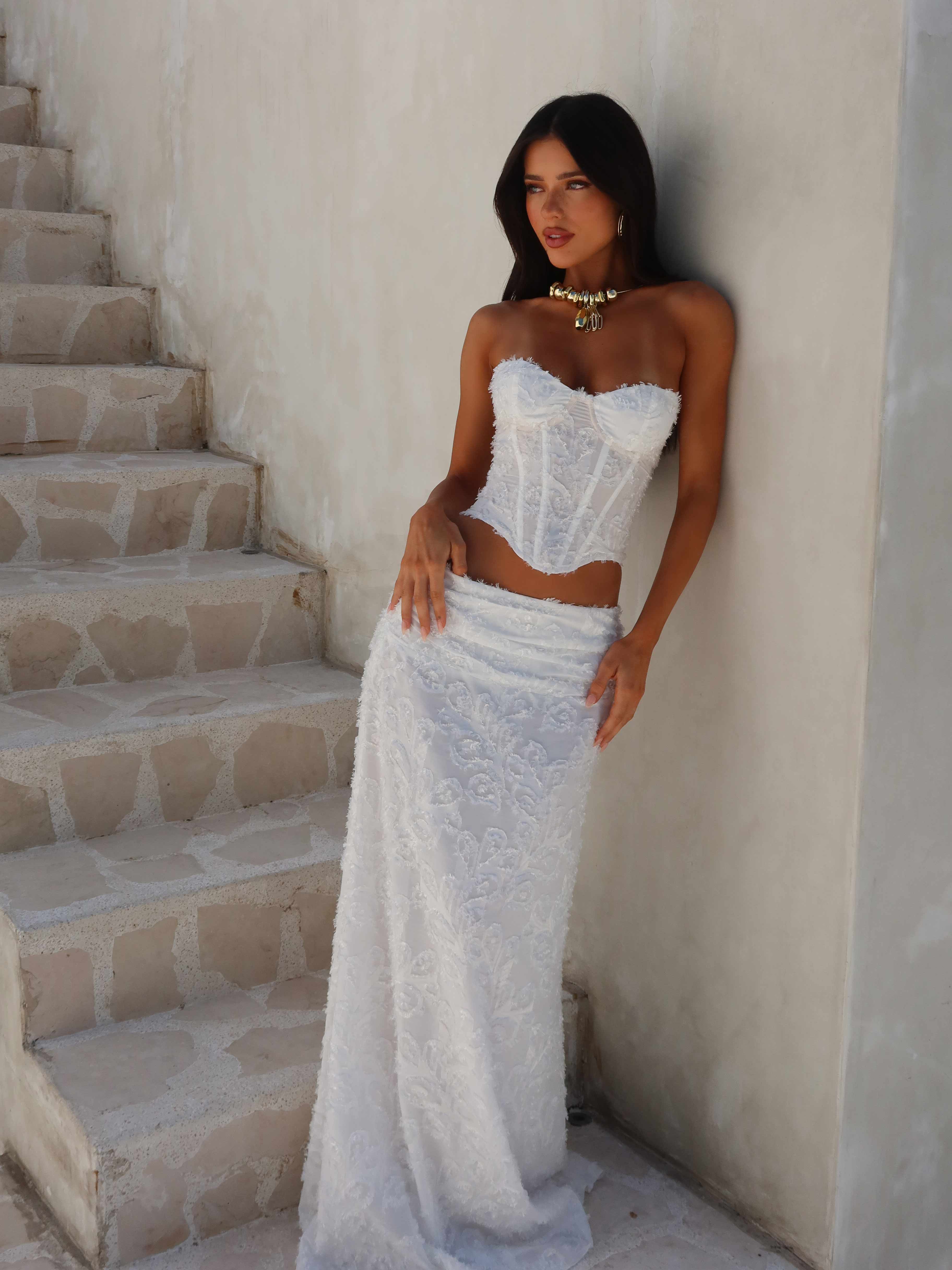 Lucy'S Catherine Skirt Ivory