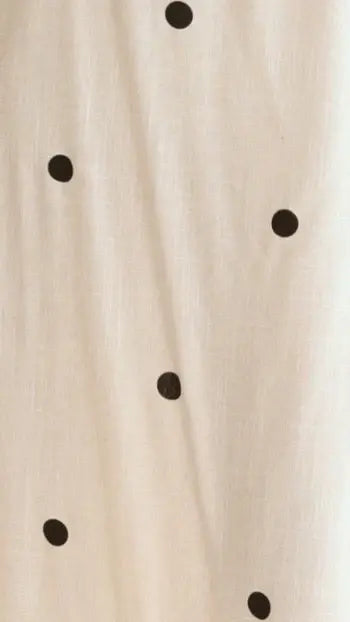 Natala Shift Mini Dress - Oat/Black Polka Dot