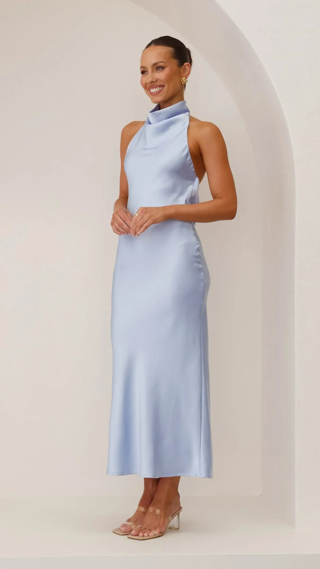 Rina Midi Dress - Blue