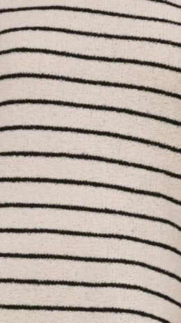 Robin Off Shoulder Mini Dress - Cream/Black Stripe