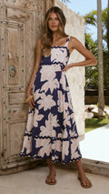 Malia Maxi Dress - Navy/Pink Floral