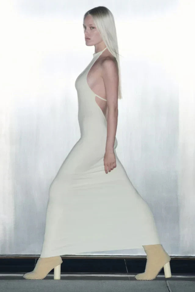 Skims Halter Long Dress