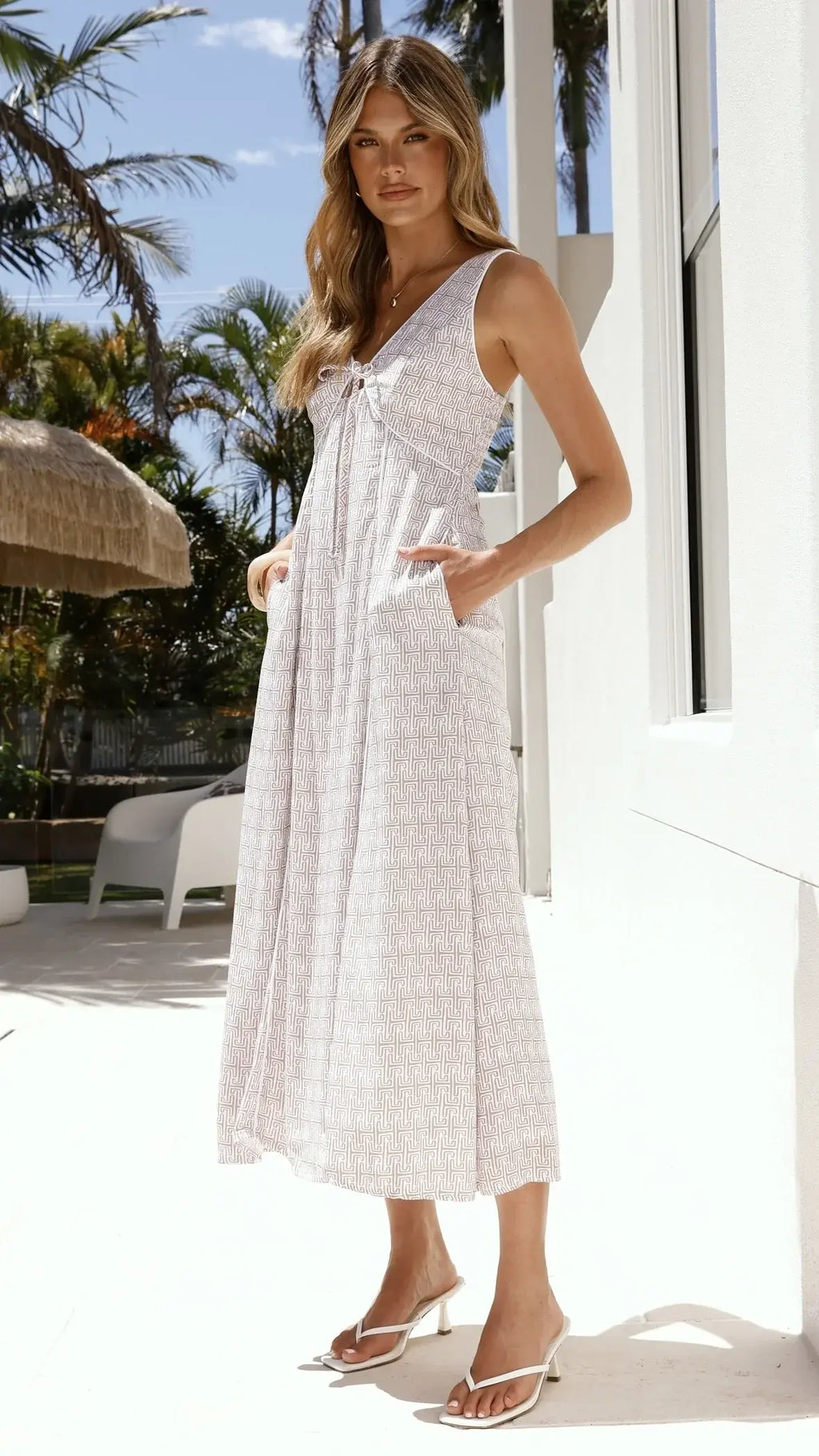 Monica Midi Dress - Atlas Print