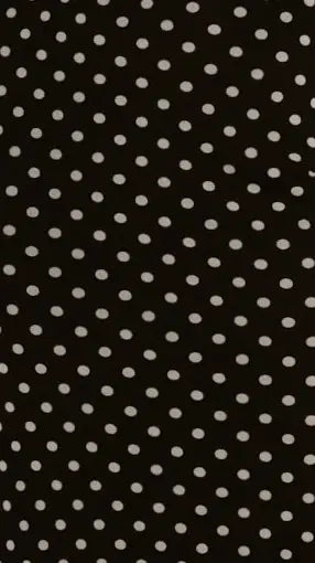 Ria Maxi Dress - Black/White Polka
